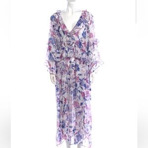 Misa Los Angeles Floral Ruffle Dress
